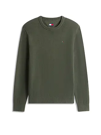 TOMMY JEANS | Pullover | dunkelgrün